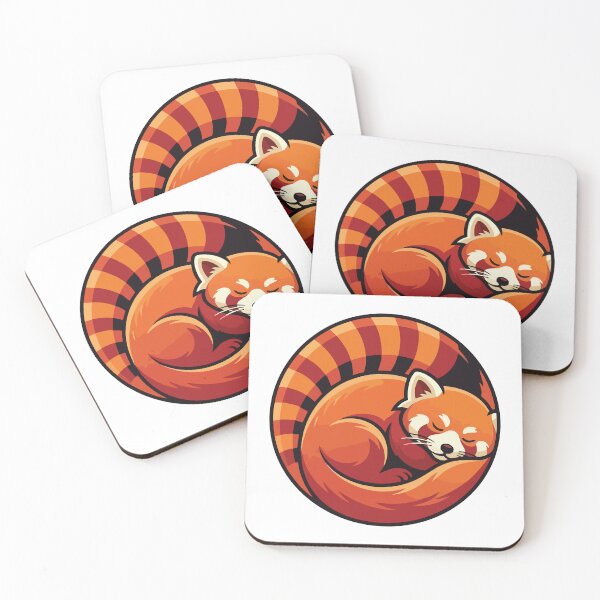 Item preview, Sleeping Red Panda Yin Yang Circular Aesthetic designed and sold by ArcApparel2020.