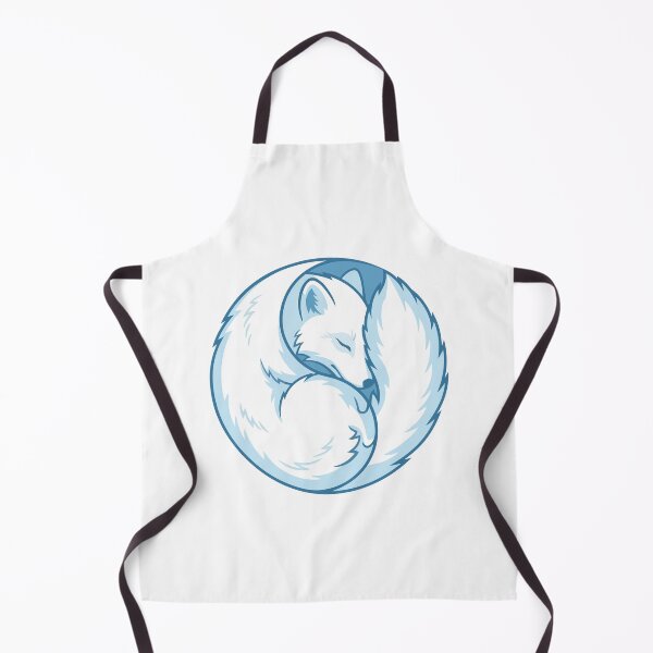 Item preview, Curled Arctic Fox Zen Sleeping Circle designed and sold by ArcApparel2020.