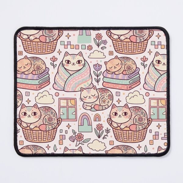 Item preview, Cozy Cats In Blankets Pattern designed and sold by Iampoji.