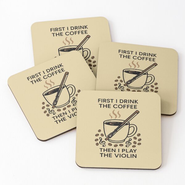 Item preview, First I Drink The Coffee Then I Play – Pop Art Aesthetic designed and sold by Art-Arcade6.