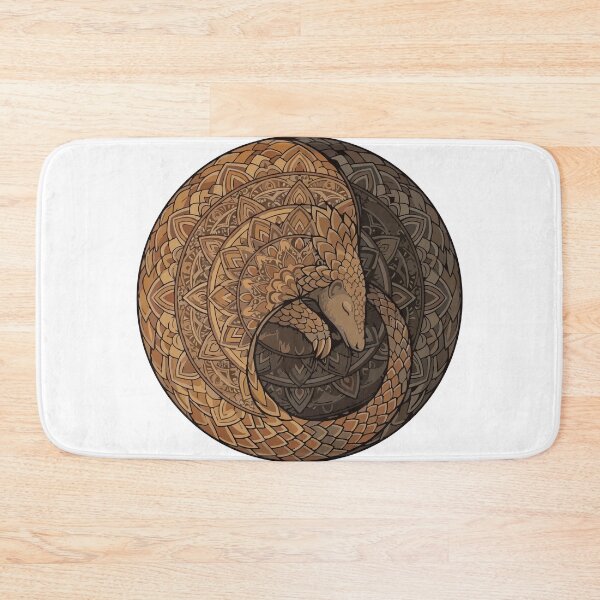 Item preview, Pangolin Curled Geometric Mandala Circle designed and sold by ArcApparel2020.
