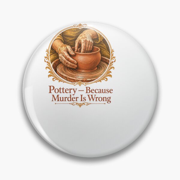Item preview, Pottery Because Murder Is Wrong - Ceramics designed and sold by BinAlgoPix.