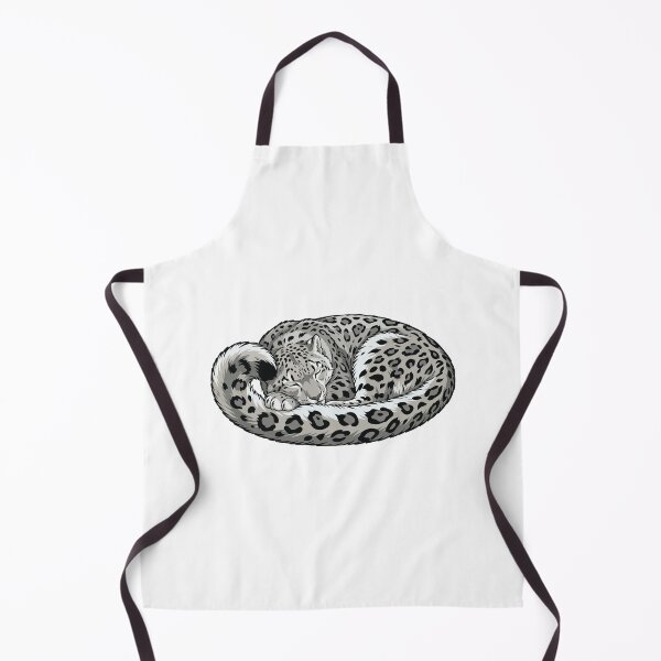 Item preview, Sleeping Snow Leopard Fluffy Tail Circle designed and sold by ArcApparel2020.