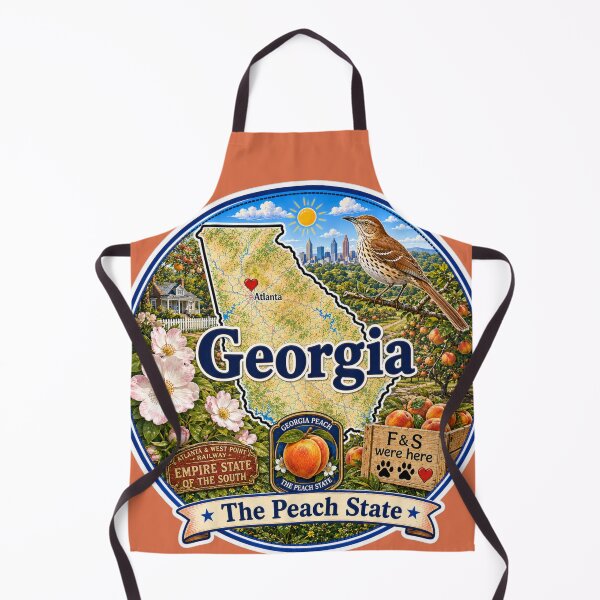 Item preview, Georgia - Collect America with Freckle and Spencer designed and sold by CollectrsCornr.