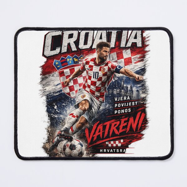Item preview, Croatia Football Fan Art T-Shirt | Croatian Soccer Supporter Graphic | Vatreni Inspired Sports Design designed and sold by CosmoMerchStore.