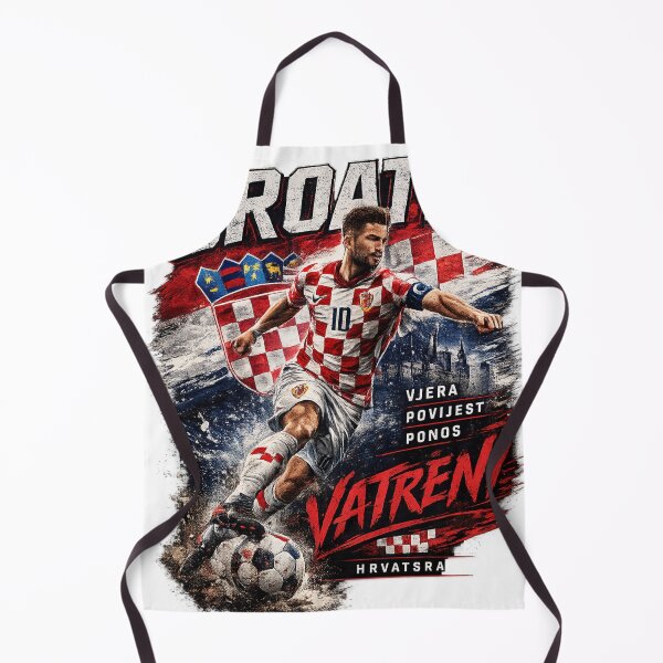 Item preview, Croatia Football Fan Art T-Shirt | Croatian Soccer Supporter Graphic | Vatreni Inspired Sports Design designed and sold by CosmoMerchStore.
