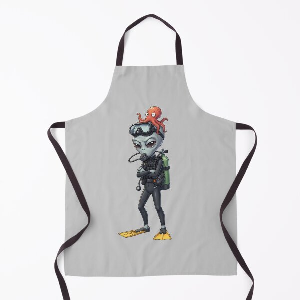 Item preview, Full Body Alien Scuba Diver with Octopus designed and sold by Sunkhung.
