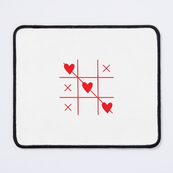Item preview, Red Heart Tic Tac Toe Design designed and sold by Blushbomb.