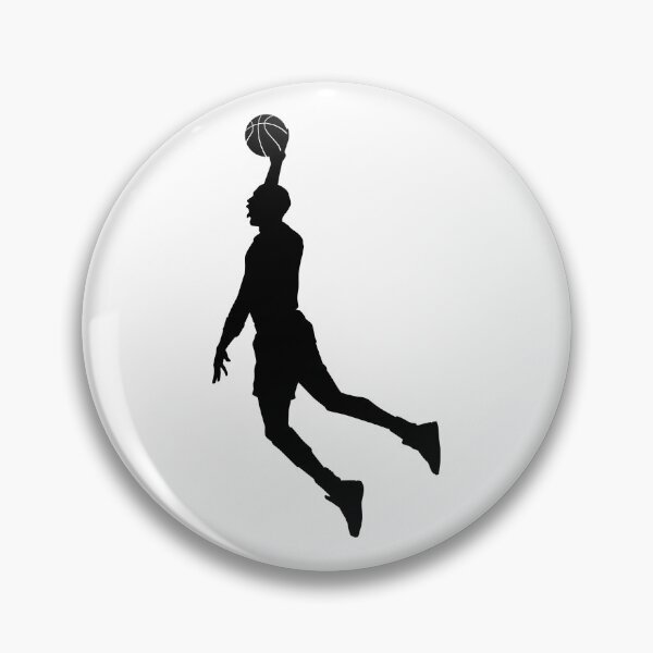 Item preview, Minimalist Basketball Player Slam Dunk Black Silhouette designed and sold by Redunk ⭐⭐⭐⭐⭐.