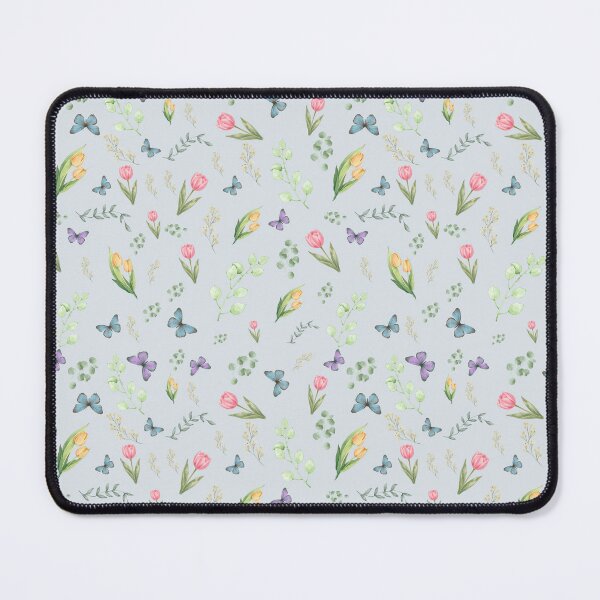Item preview, Minimal dusty blue Botanical Seamless Pattern designed and sold by Formvia Studio.