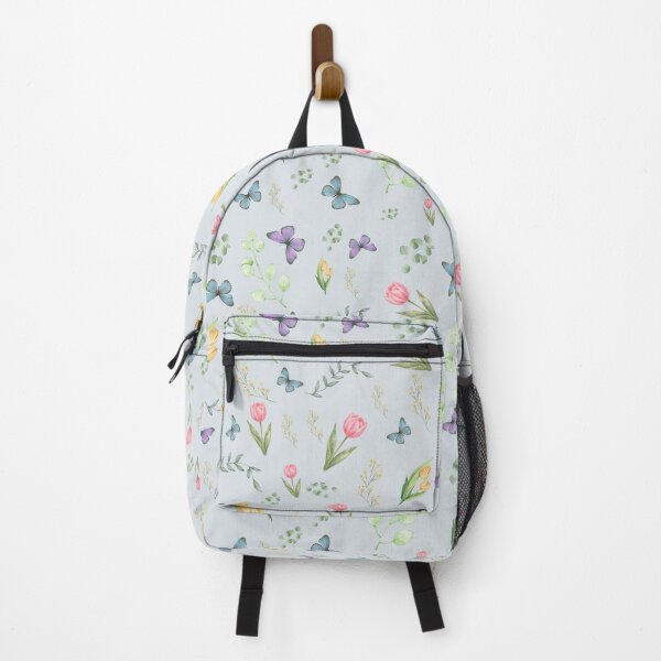 Item preview, Minimal dusty blue Botanical Seamless Pattern designed and sold by Formvia Studio.