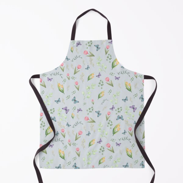Item preview, Minimal dusty blue Botanical Seamless Pattern designed and sold by Formvia Studio.