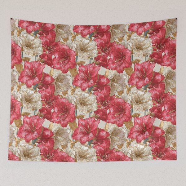 Item preview, Petaled Amaryllis Print  - Birthday Flower Pattern   - Best Friend Gifts designed and sold by RoyalStarsPatts.