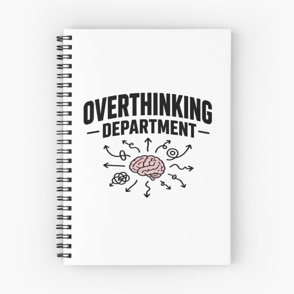 Item preview, Overthinking Department Funny Sarcastic Design designed and sold by Agith Loren .