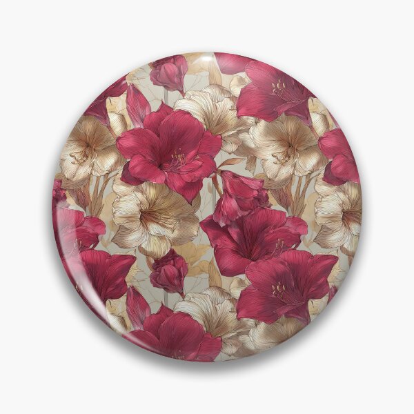 Item preview, Edgy Amaryllis  - Birthday Flower Pattern   - Best Gifts For Men designed and sold by RoyalStarsPatts.