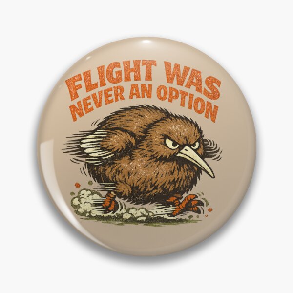 Item preview, Flight Was Never An Option Kiwi Bird Funny New Zealand Wildlife designed and sold by PunchDrop.