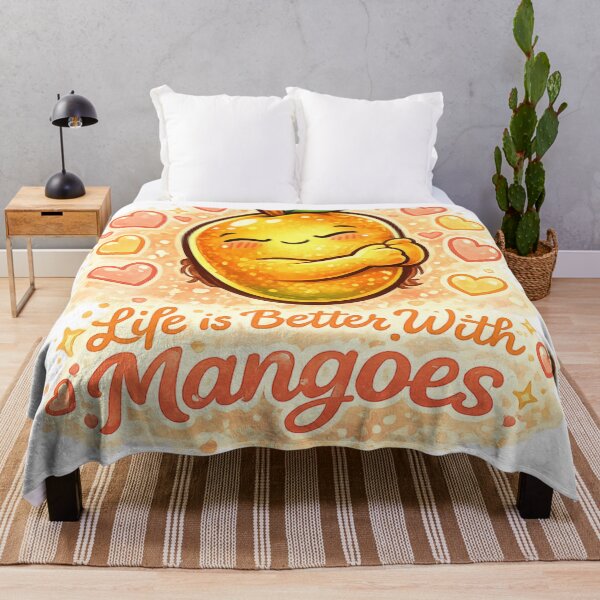 Item preview, Life Is Better With Mangoes Cute Mango Hug Heart Quote Design designed and sold by irfanshikh.
