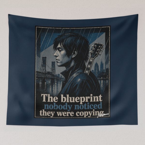 Item preview, Greg Sage Portland Rain Post Punk Portrait designed and sold by Artisticanvas.