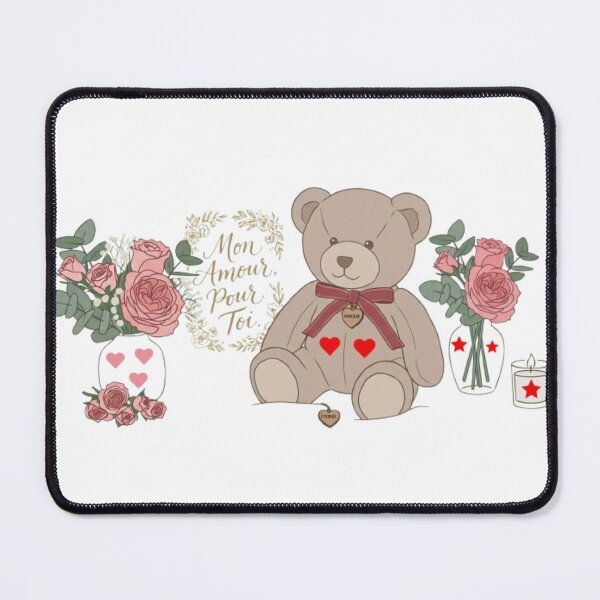Item preview, My Love For You Teddy Bear | Romantic Floral Love Design designed and sold by Salma.Store.