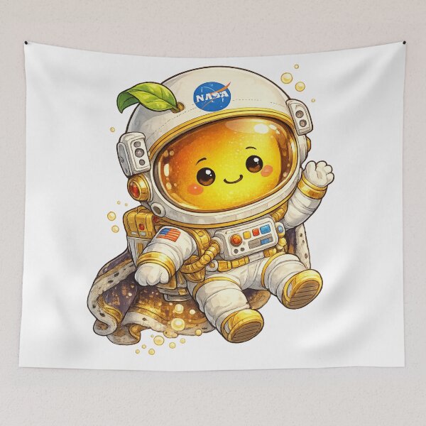 Item preview, Cute NASA Astronaut Mango Space Suit Funny Kawaii Fruit Design designed and sold by irfanshikh.