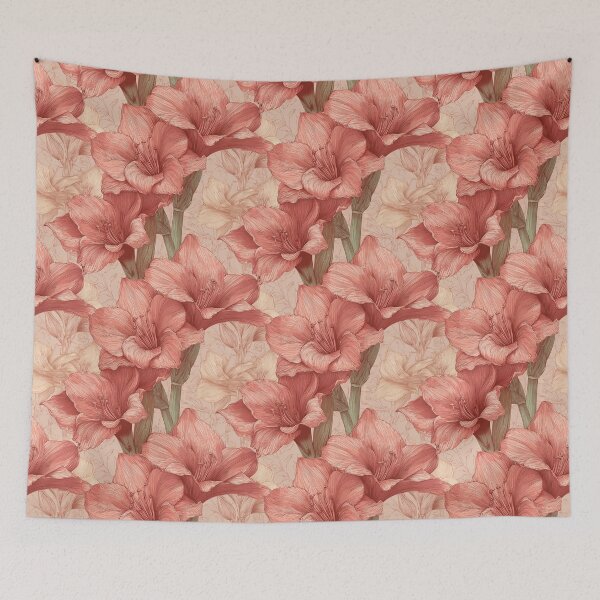 Item preview, Exotic Amaryllis Texture  - Flower Garden Pattern   - Best Gifts For Mom designed and sold by RoyalStarsPatts.