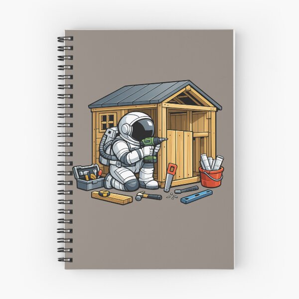 Item preview, Astronaut Building a Shed designed and sold by BROHLine Studio.