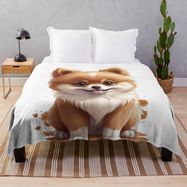 Item preview, Cute little Pomeranian in sepia tones. designed and sold by NewtBoo.