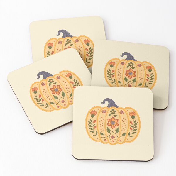 Item preview, Scandinavian Folk Art, Floral Pumpkin designed and sold by xiao xuans.