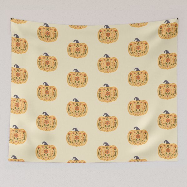 Item preview, Scandinavian Folk Art, Floral Pumpkin designed and sold by xiao xuans.
