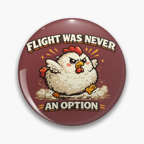 Item preview, Flight Was Never An Option Funny Chicken Vintage Farm Animal designed and sold by PunchDrop.