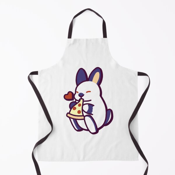 Item preview, Mona the Bunny Eating Pizza – Cute Kawaii-Inspired Design designed and sold by dittoon.