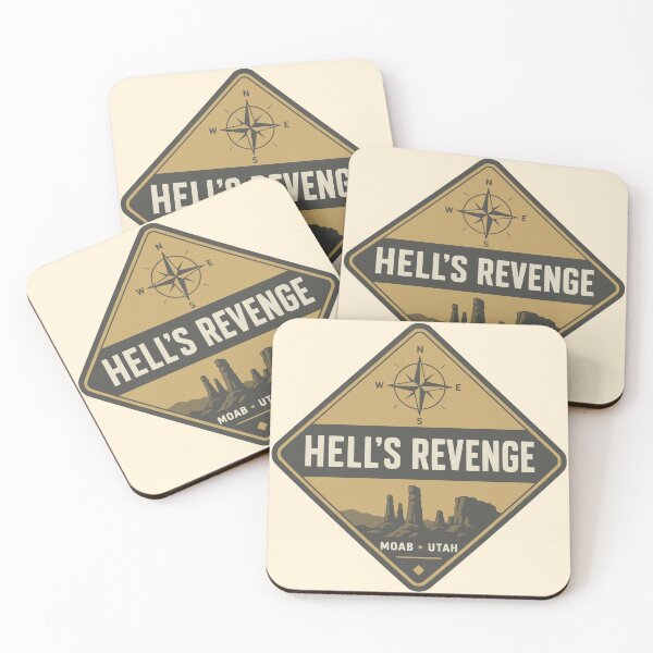 Item preview, Vintage Hell's Revenge Moab Utah Off-Road Badge designed and sold by Imaginationbeyond.