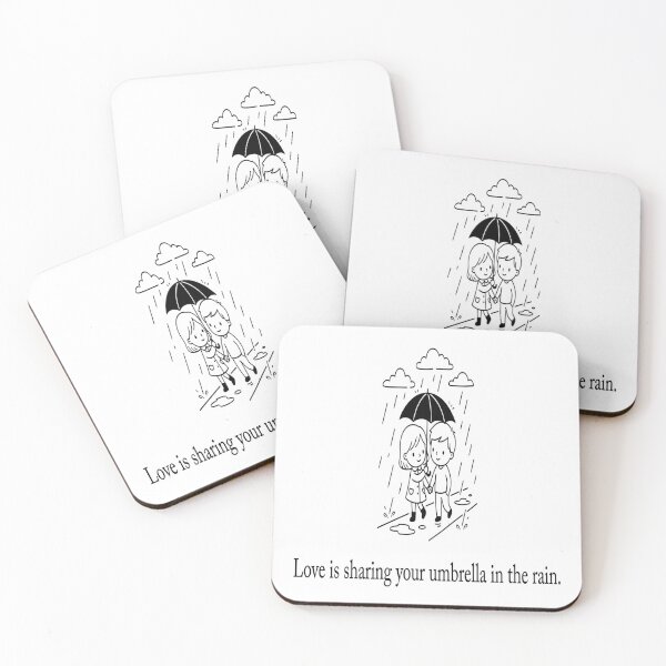 Item preview, Love Is Sharing An Umbrella Together designed and sold by mtltpz.