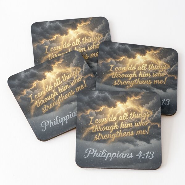 Item preview, Philippians 4:13 I Can Do All Things Stormy Sky designed and sold by Pioneer Spirit Market.