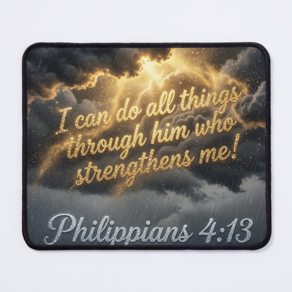 Item preview, Philippians 4:13 I Can Do All Things Stormy Sky designed and sold by Pioneer Spirit Market.