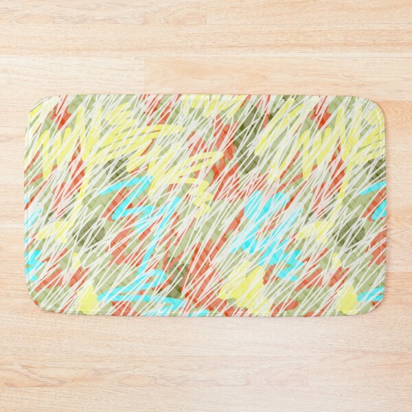 Item preview, Abstract Scribble Pattern – Colorful Hand Drawn Brush Strokes  designed and sold by Skryp-art.