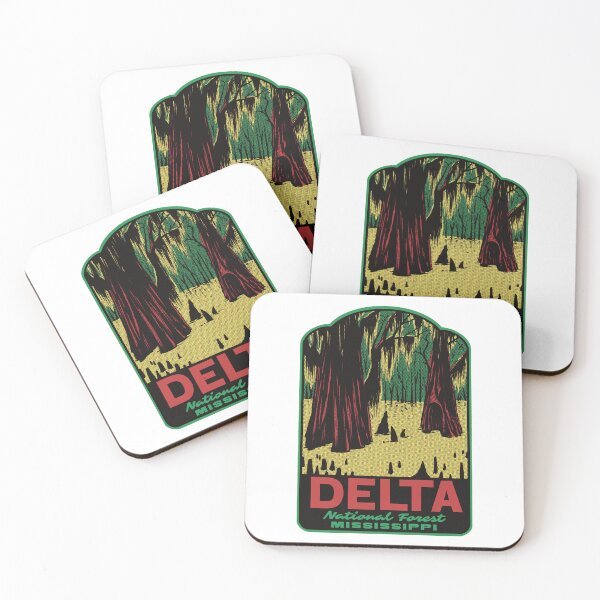 Artikelvorschau, Delta Nationalwald Mississippi Retro entworfen und verkauft von HalpinDesign.