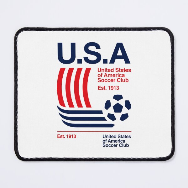 Item preview, White Retro USA Soccer Club Est 1913 Striped designed and sold by NBHamRadio.