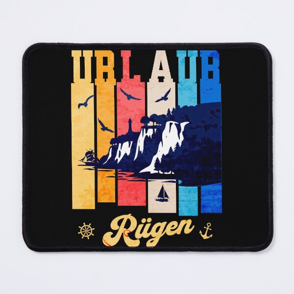 Item preview, Holiday on Rügen Island, Baltic Sea, Retro Vintage Design designed and sold by HoshisWorld2018.