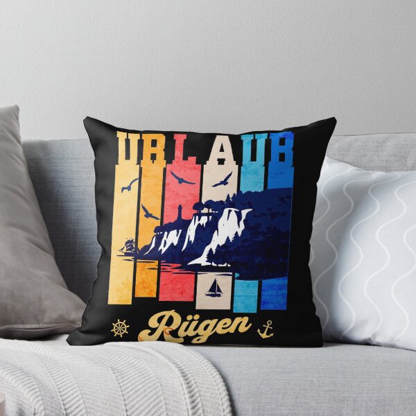 Item preview, Holiday on Rügen Island, Baltic Sea, Retro Vintage Design designed and sold by HoshisWorld2018.