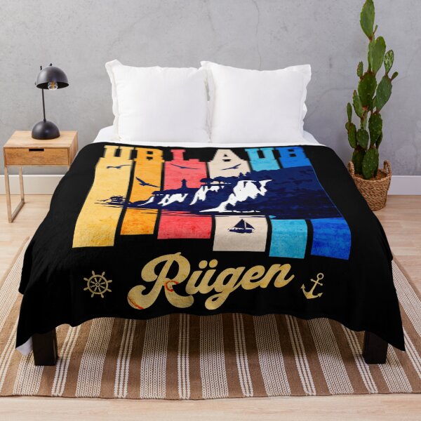 Item preview, Holiday on Rügen Island, Baltic Sea, Retro Vintage Design designed and sold by HoshisWorld2018.