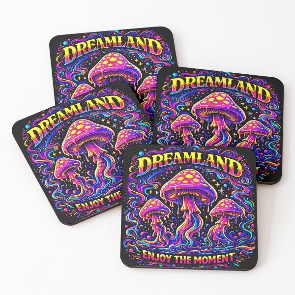 Item preview, Psychedelic Mushrooms T-Shirt – Dreamland Festival Graphic designed and sold by VikArtStudio.