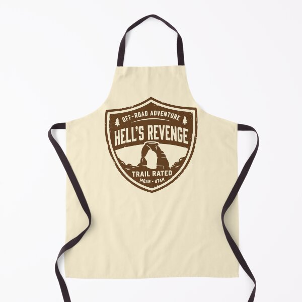 Item preview, Vintage Hell's Revenge Moab Off-Road Adventure Shield designed and sold by Imaginationbeyond.