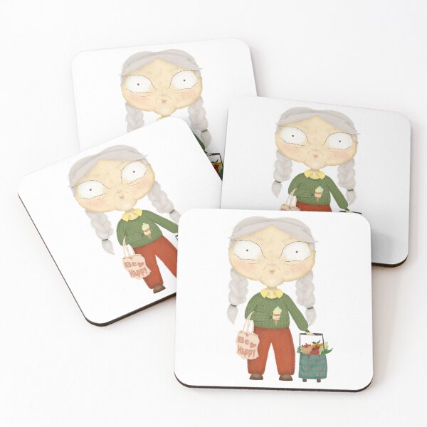 Item preview, Be happy - Granny - spooky face designed and sold by BlackMuffinDigital.