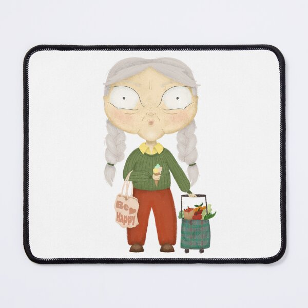 Item preview, Be happy - Granny - spooky face designed and sold by BlackMuffinDigital.