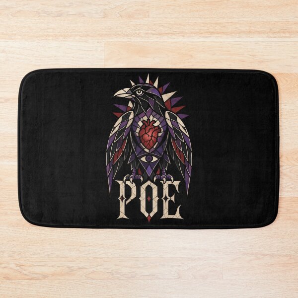 Item preview, Poe Stained Glass Raven Anatomical Heart Design designed and sold by Fenay Designs.