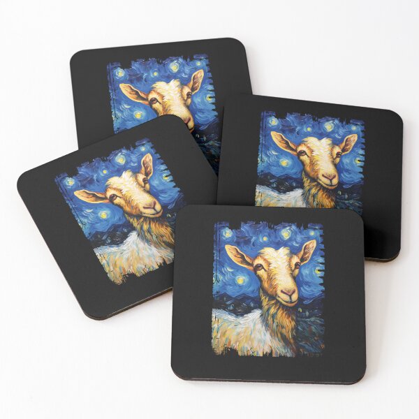 Item preview, Funny Goat Starry Night Illustration Mom Dad Kids designed and sold by rafaeltto.
