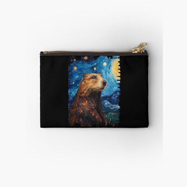 Item preview, Funny Groundhog Starry Night Illustration Mom Dad Kids designed and sold by rafaeltto.