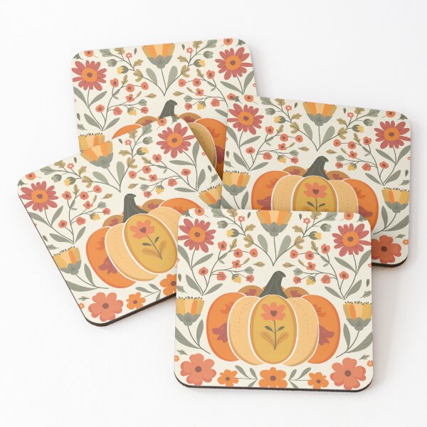 Item preview, Scandinavian Folk Art, Floral Pumpkin designed and sold by xiao xuans.