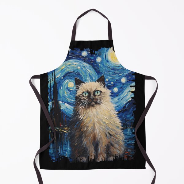 Item preview, Funny Himalayan Cat Starry Night Illustration Mom Dad Kids designed and sold by rafaeltto.